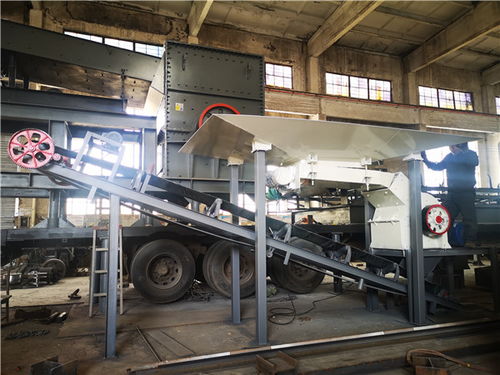 鵝卵石移動破碎站廠家 天佑辰機械 山西鵝卵石移動破碎站高清圖片 高清大圖