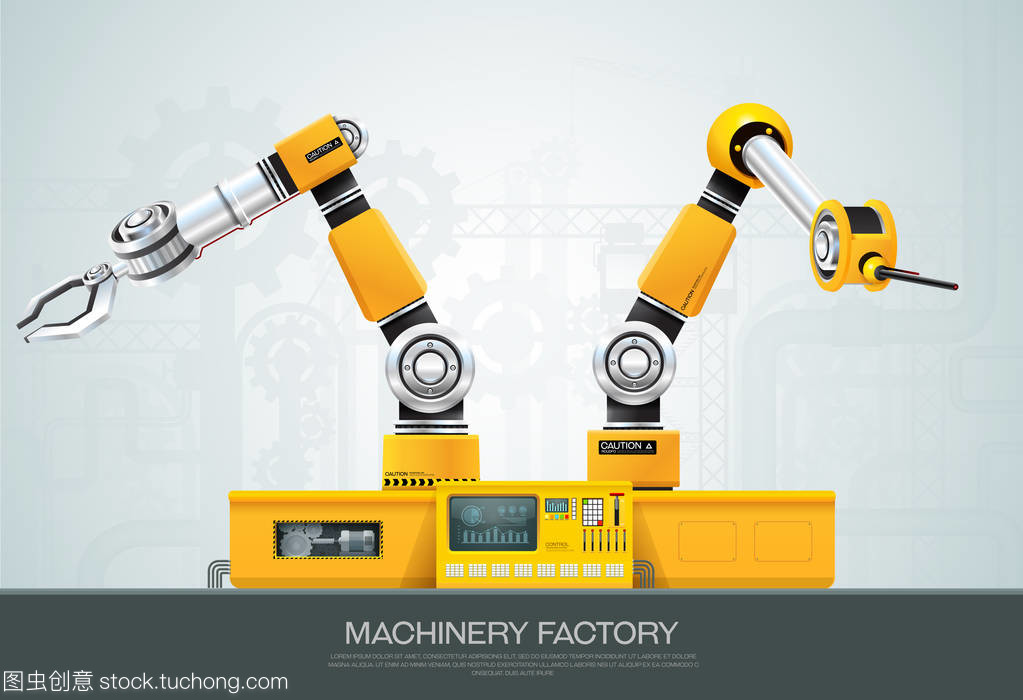 機器人的機器人臂手機械廠
